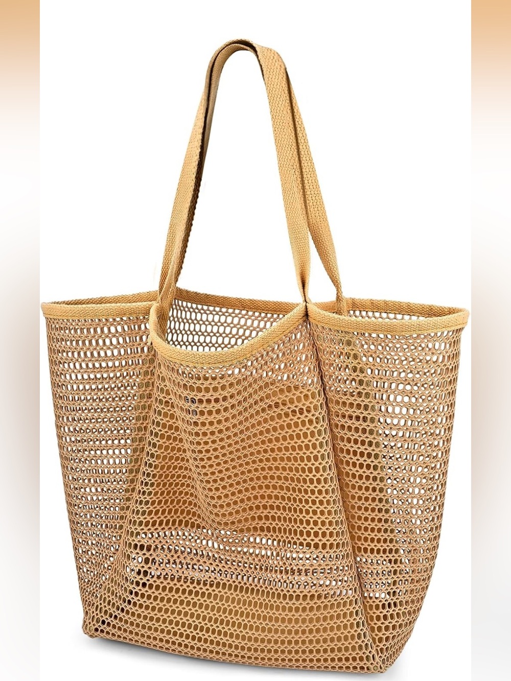 Lioscre - Casual Hobo Mesh Beach Bag - Tote Bag